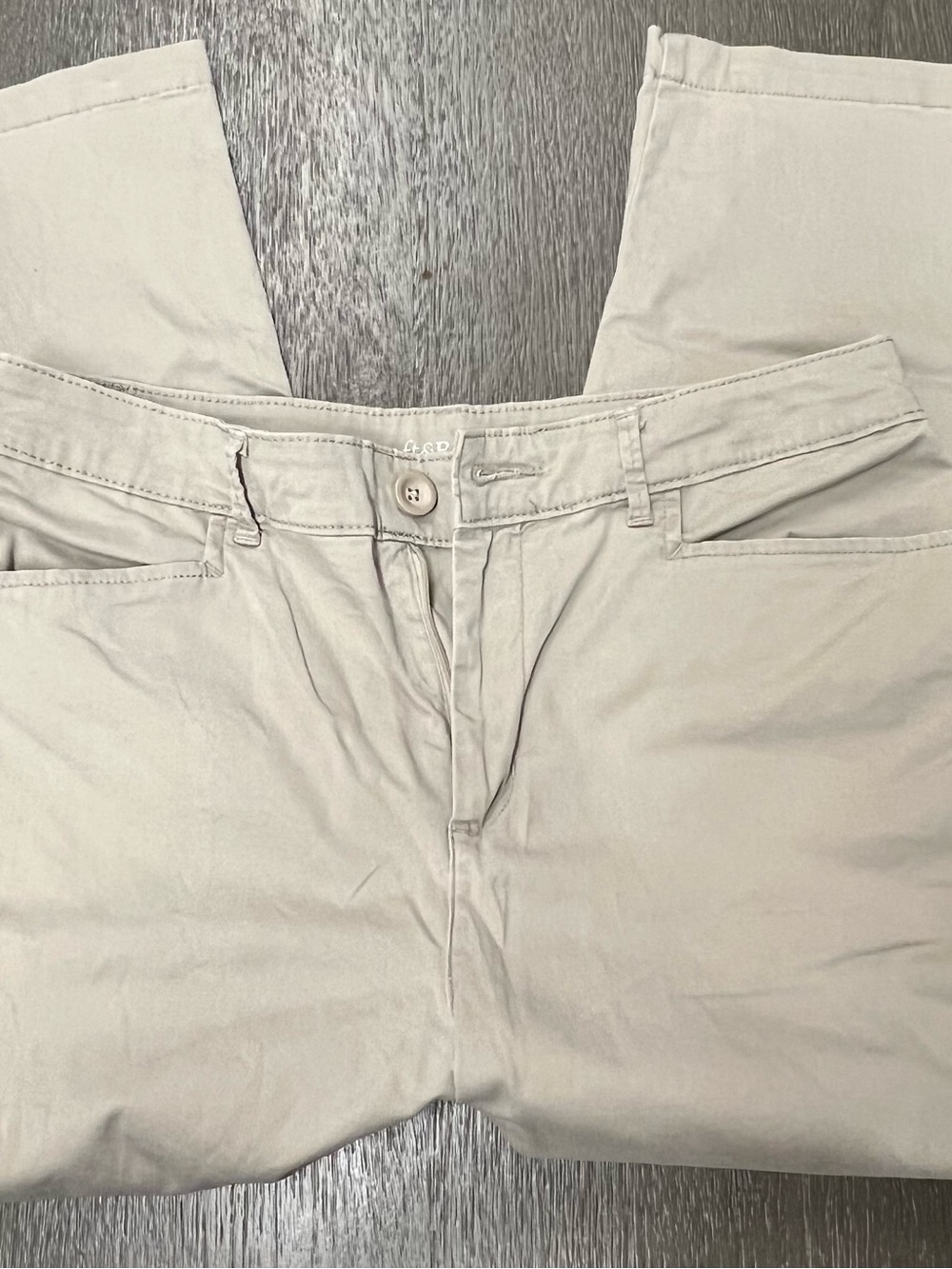 croft & barrow Khaki Stretch Casual Pants P9.1